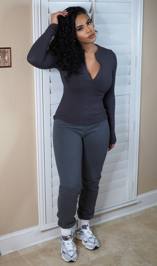 URBAN EASE | JOGGER SET- CHARCOAL