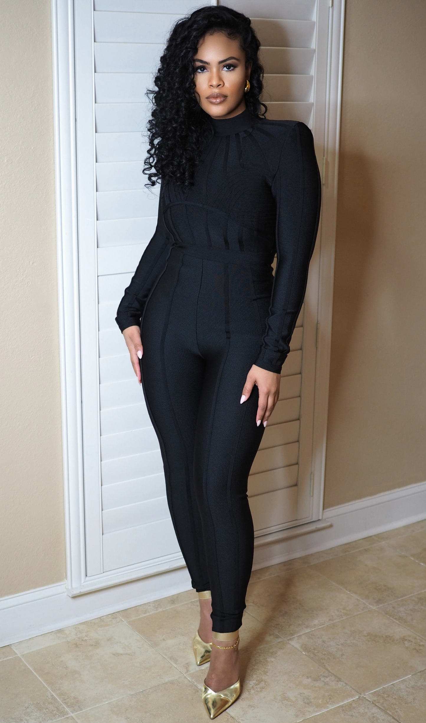GLAMOUR GIRL | BANDAGE JUMPSUIT