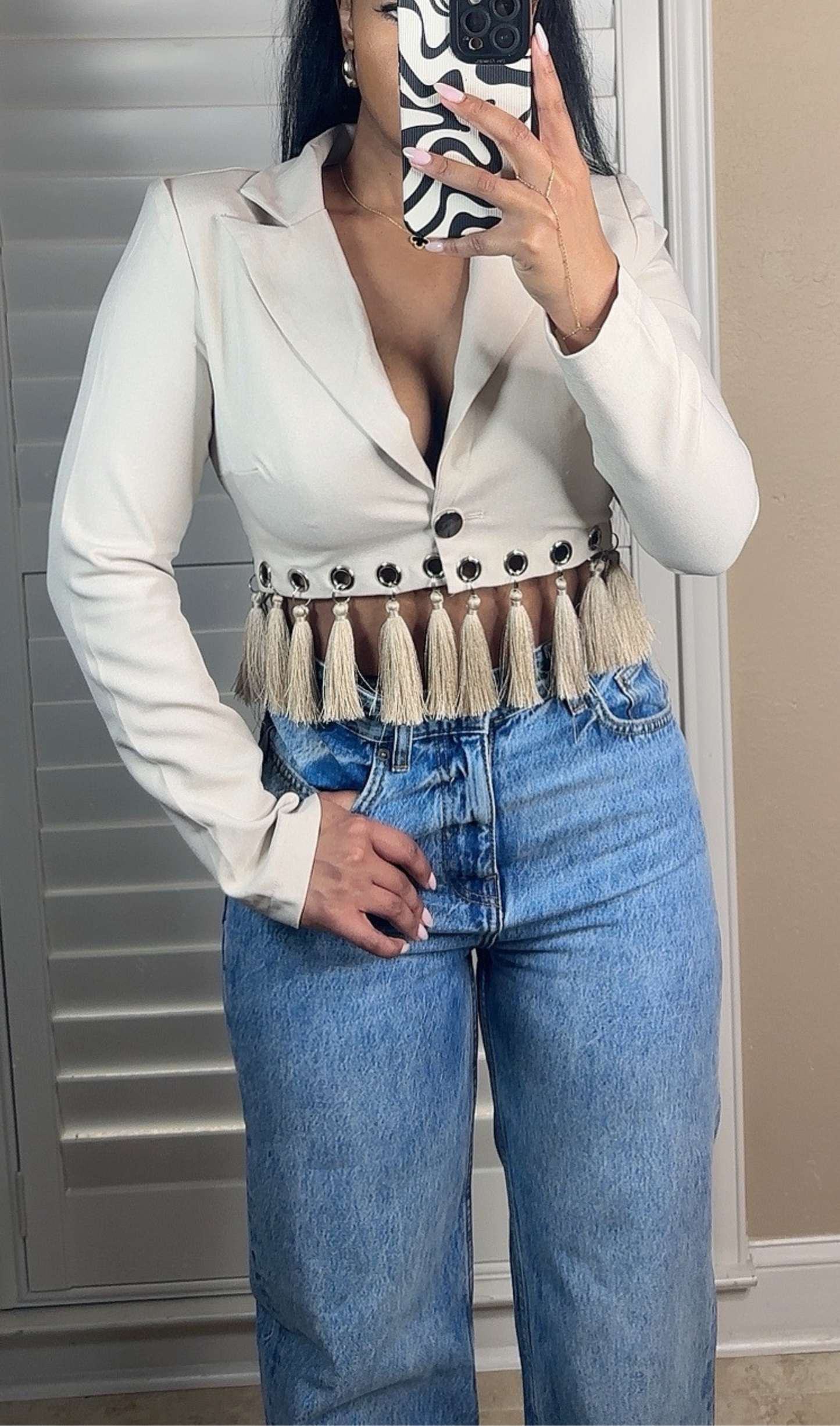 BOHO BELLE | TASSEL BLAZER