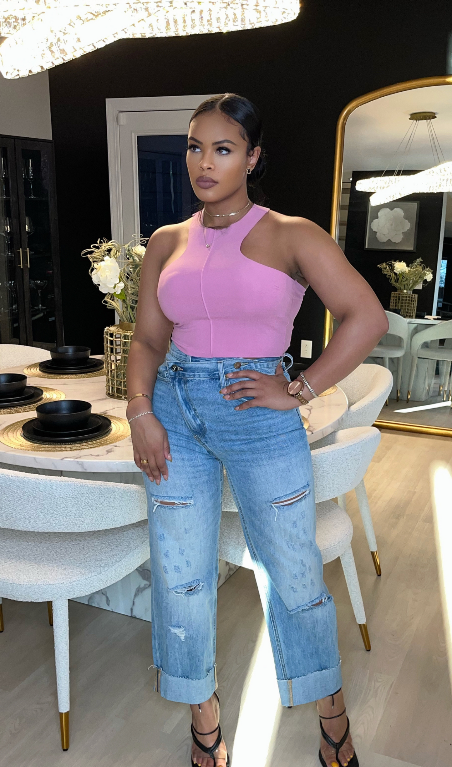 CRISS CROSS | DENIM JEANS
