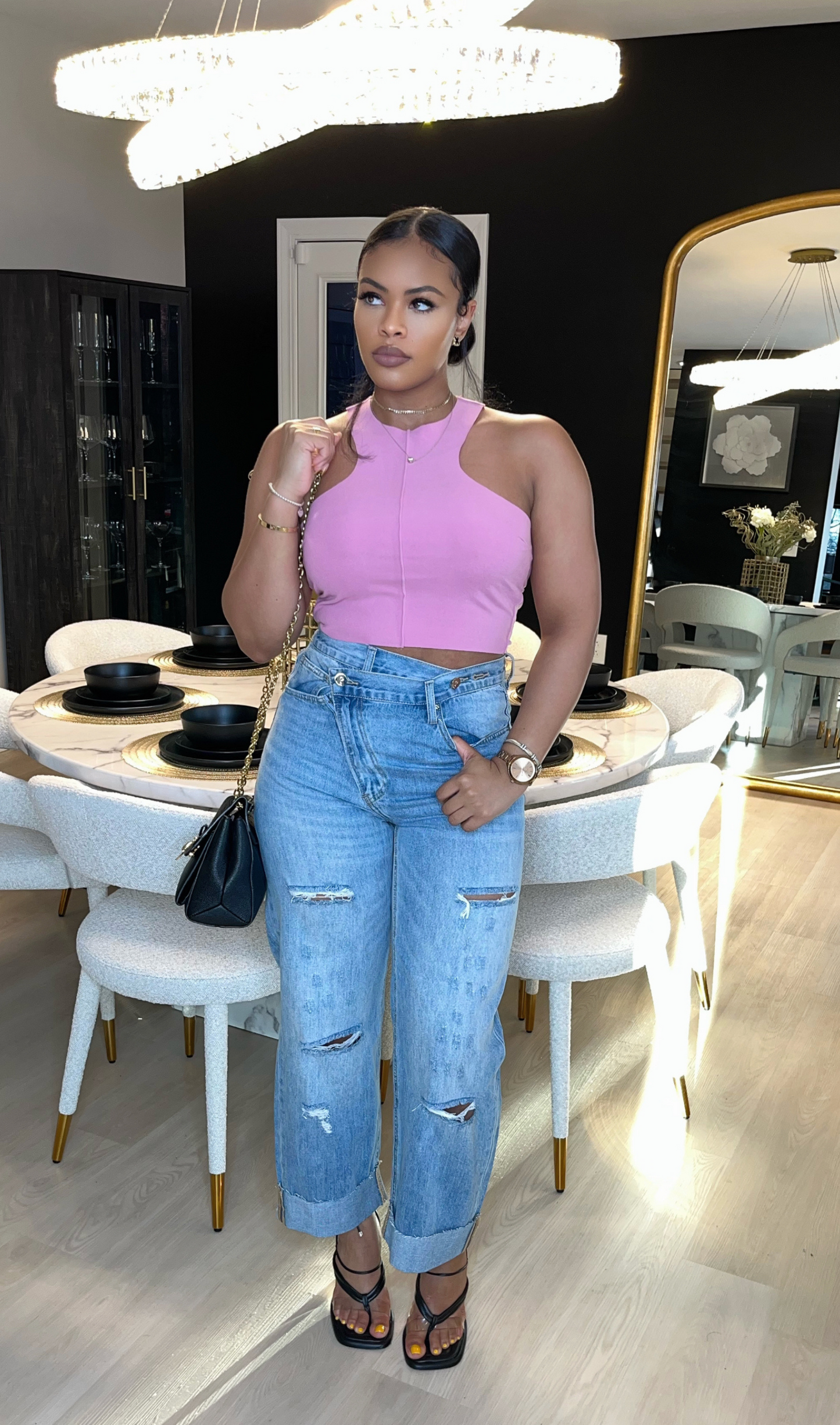 CRISS CROSS | DENIM JEANS