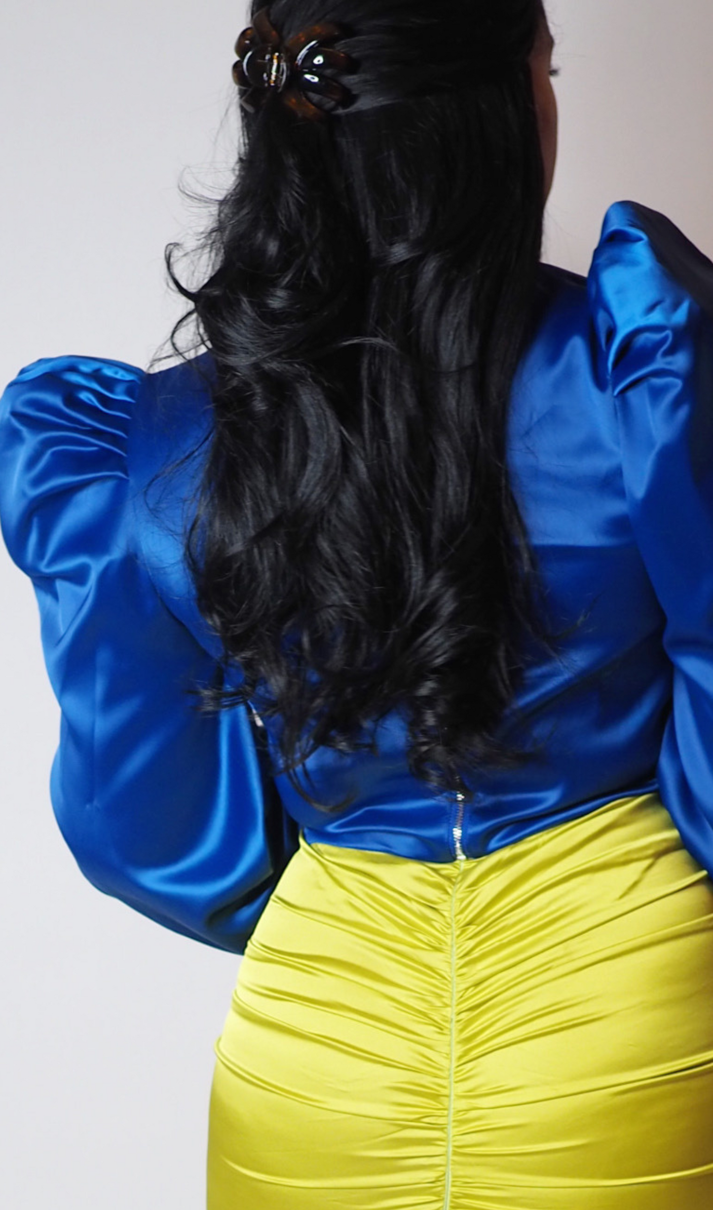 LOVELY | PUFF BLOUSE-ROYAL BLUE