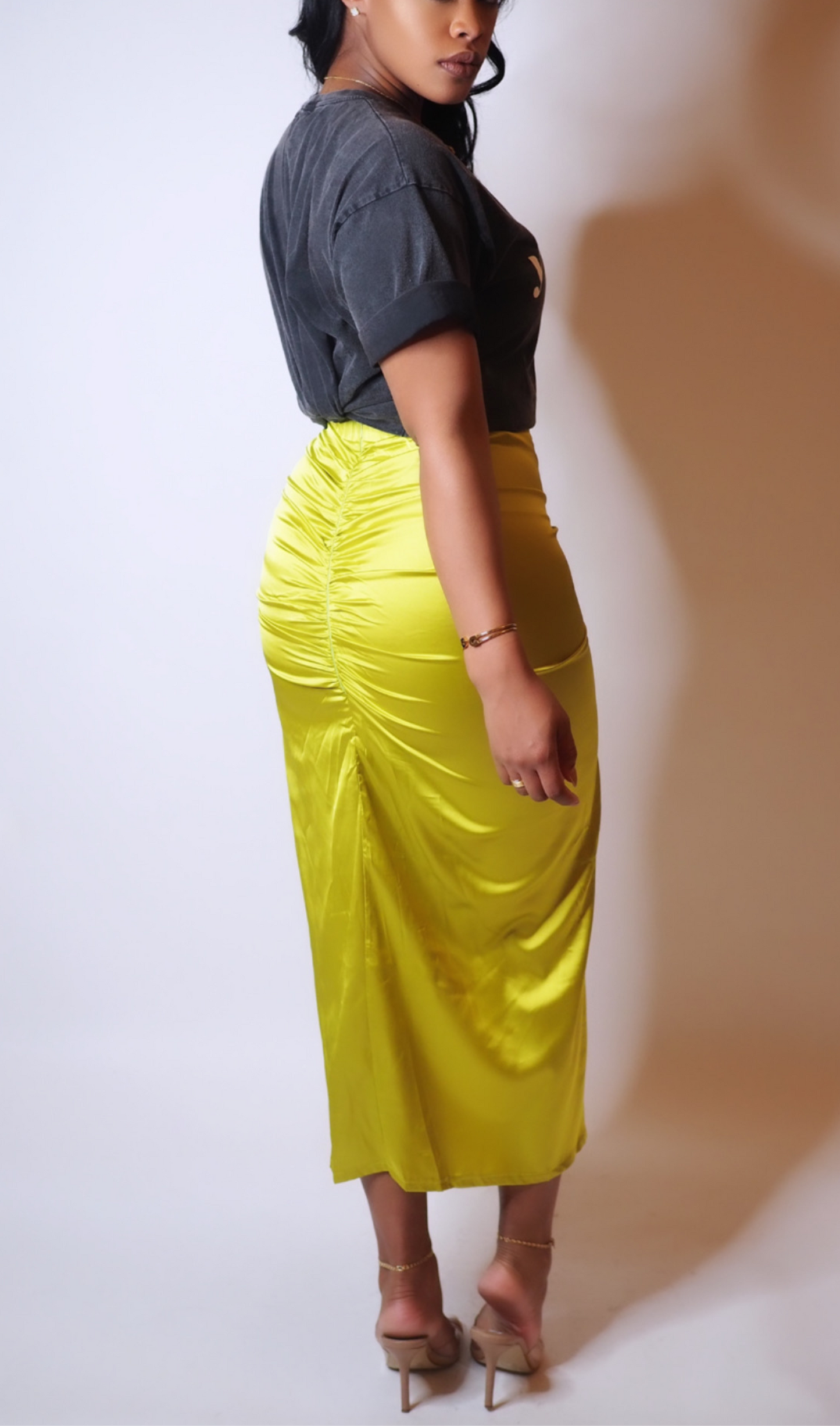 SISTA SISTA | SATIN MIDI SKIRT