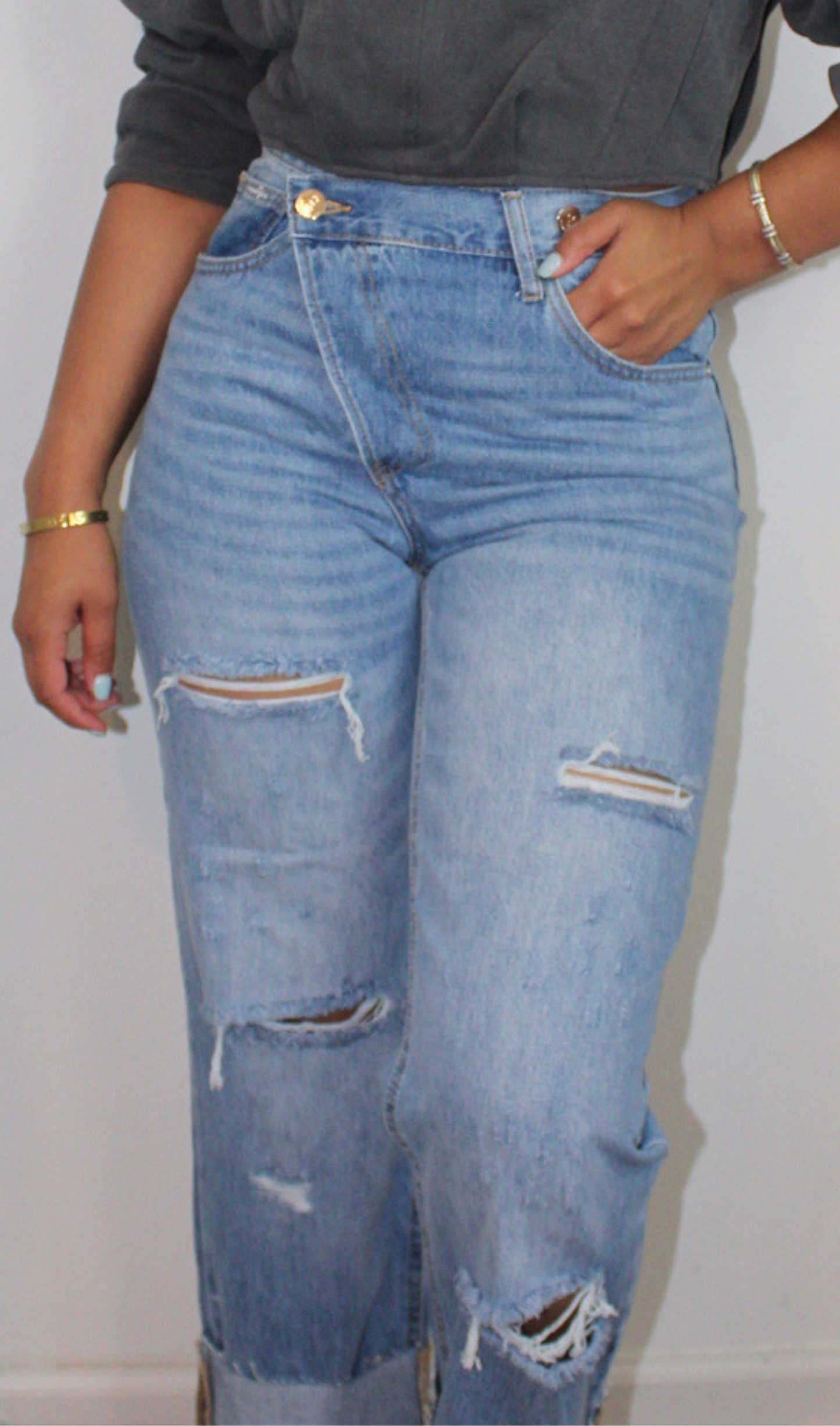 CRISS CROSS | DENIM JEANS