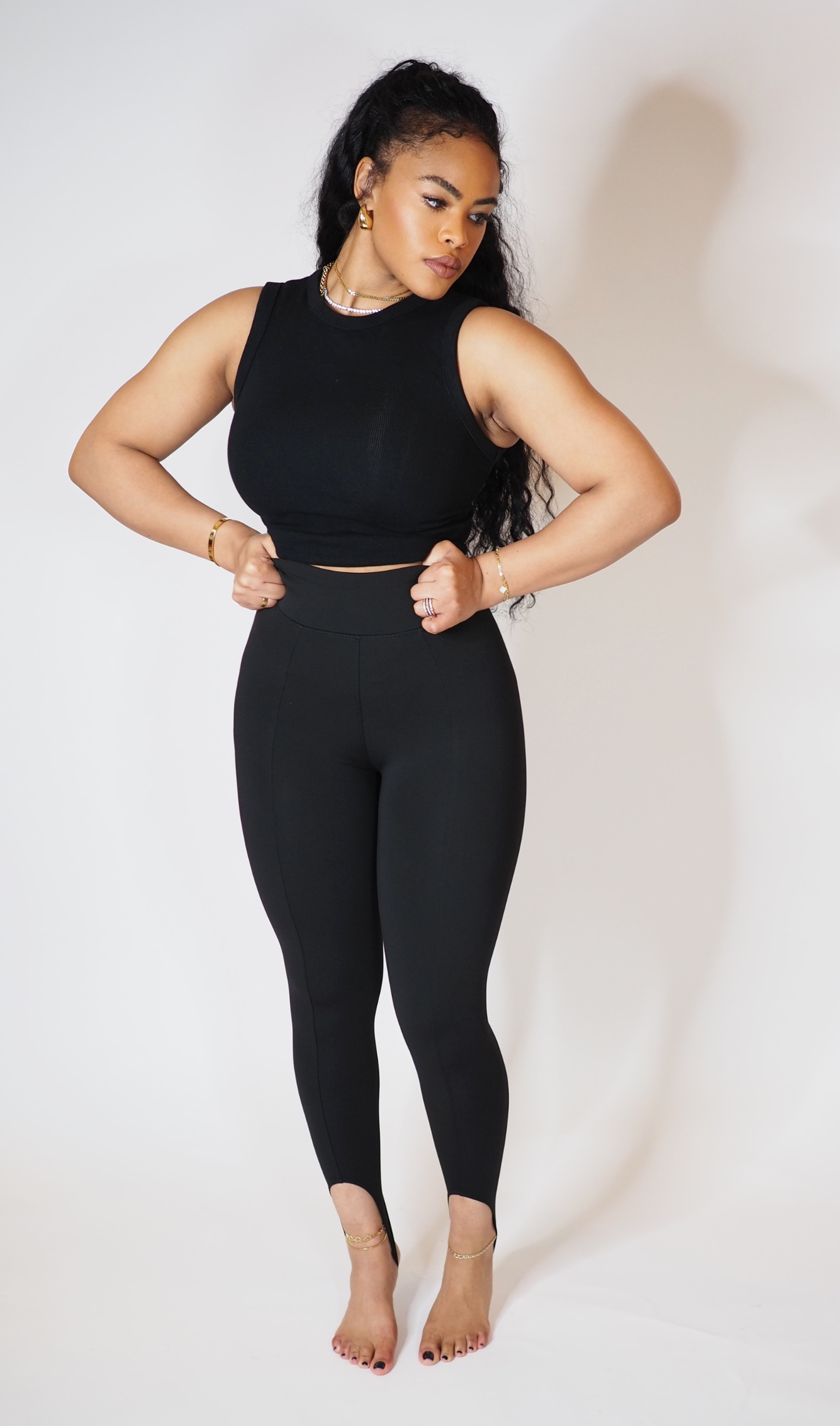 THE NOIR | STIRRUP LEGGING