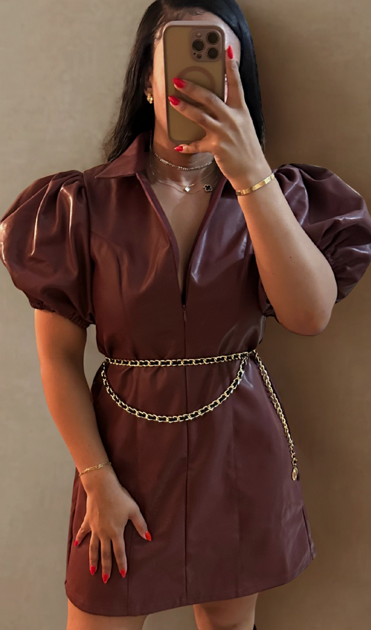AUTUMN | LEATHER DRESS