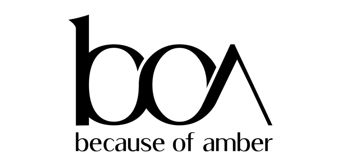 BECAUSE OF AMBER logo