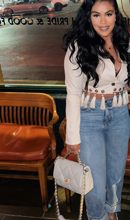 BOHO BELLE | TASSEL BLAZER