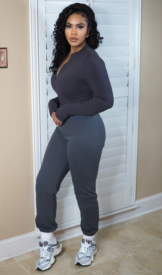 URBAN EASE | JOGGER SET- CHARCOAL