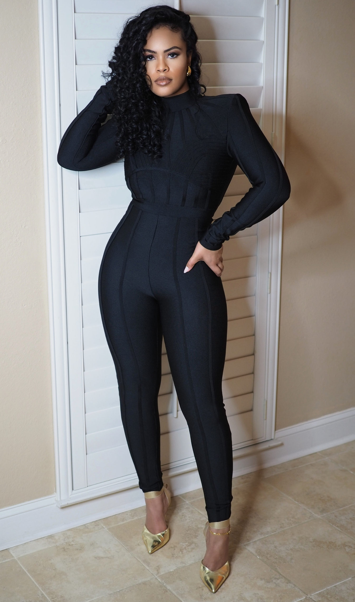 GLAMOUR GIRL | BANDAGE JUMPSUIT