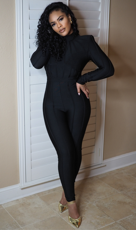 GLAMOUR GIRL | BANDAGE JUMPSUIT