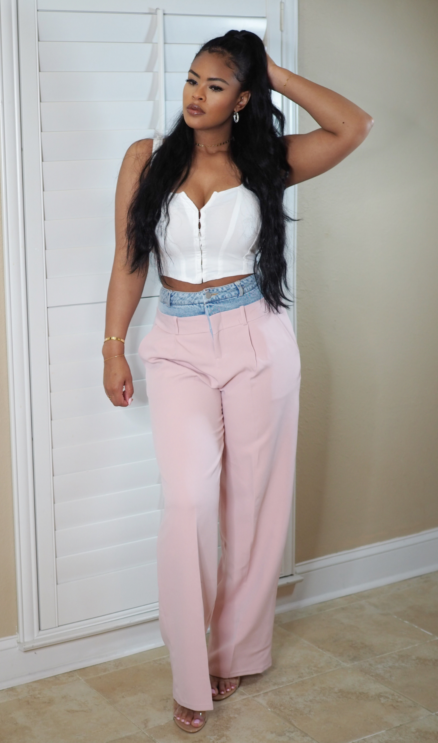 BLUSH DENIM | PANTS