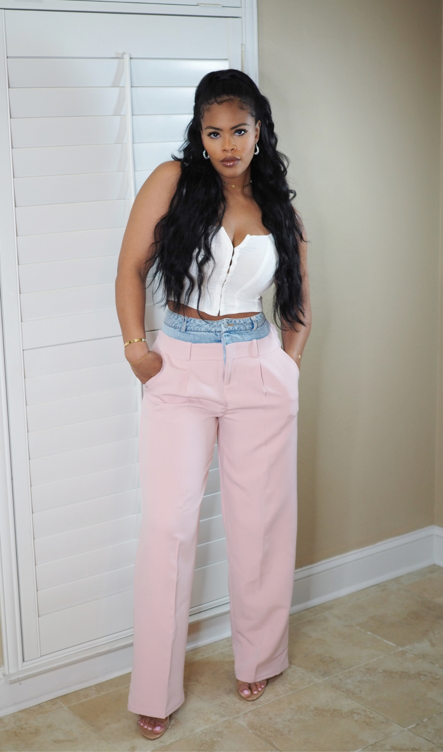 BLUSH DENIM | PANTS