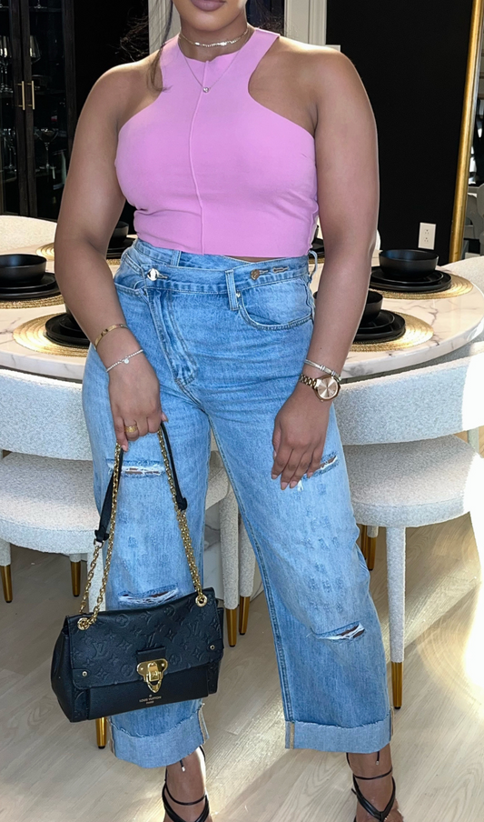 CRISS CROSS | DENIM JEANS